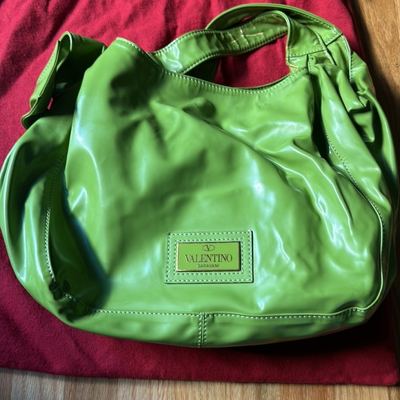 valentino green leather bag with bow - Picture 11 of 12